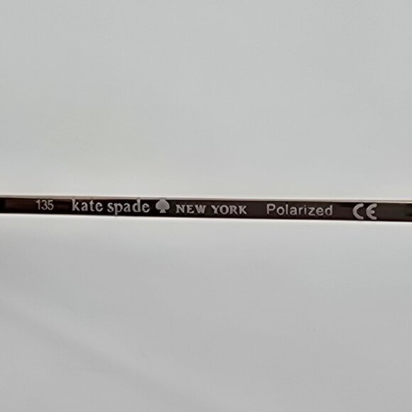 Kate Spade Ally P/S Gold Frame Polarized Brown Lens Aviator Sunglasses 60-15-135 - Picture 9 of 13